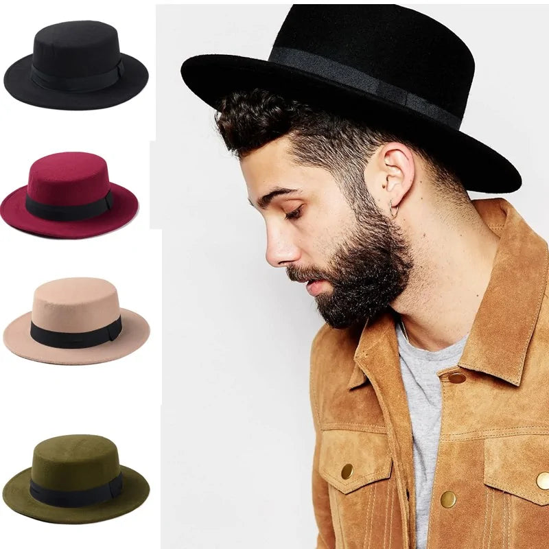 Flat Top Hat For Men Vivareflex Online