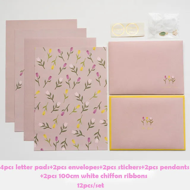 Floral Letter Pad & Envelope Set - Vivareflex Online