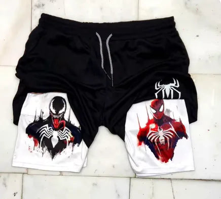 Marvel Spider-Man Venom Gym Shorts Men Fitness Vivareflex Online