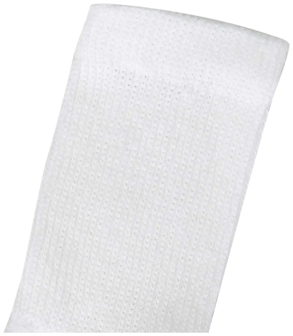 Chaussettes pour garçons Hanes, chaussettes rembourrées Double Tough Crew, paquets de 12 paires, taille M, blanc/bas gris