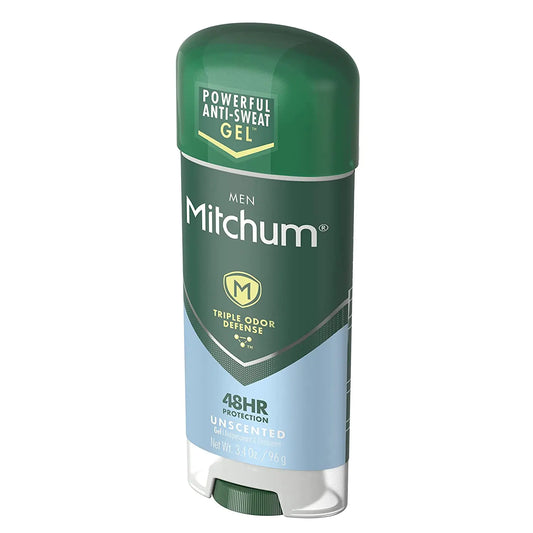 Mitchum Anti-Perspirant & Deodorant, Clear Gel, Unscented, 3.4 oz (96 g) 3.4 Ounce (Pack of 1) - Vivareflex Online