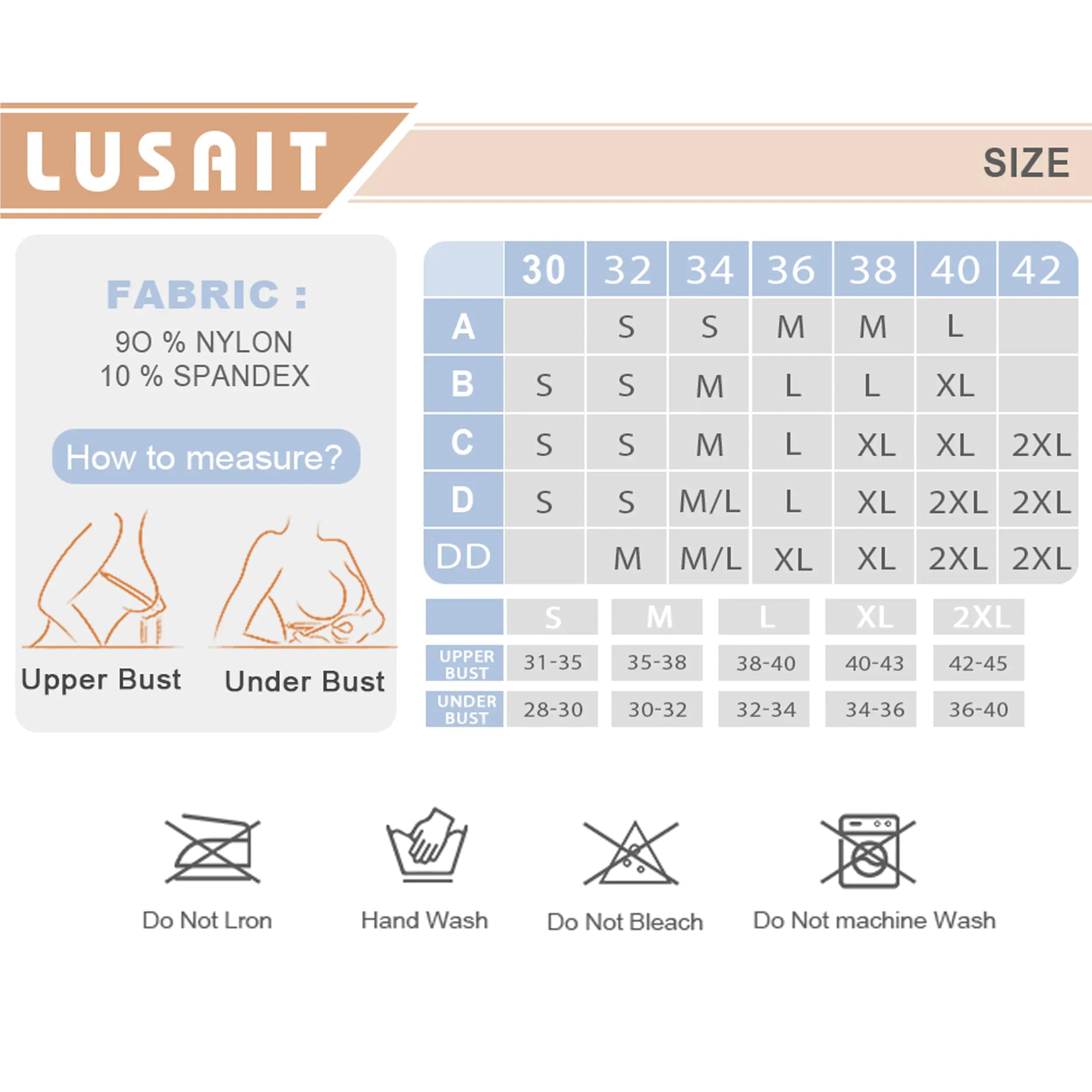 Lusait Strapless Bra for Women Non-Slip Silicone Padded Bandeau Bra Wireless Tube Top Bra - Vivareflex Online