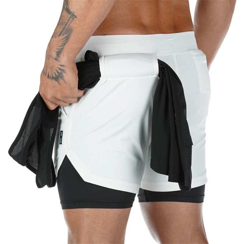 Camo 2-in-1 Running Shorts For Men Vivareflex Online