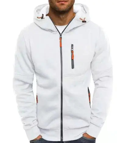 Men's Fleece Color Hoodie Zip Front Hooded Sweatshirt Vivareflex Online