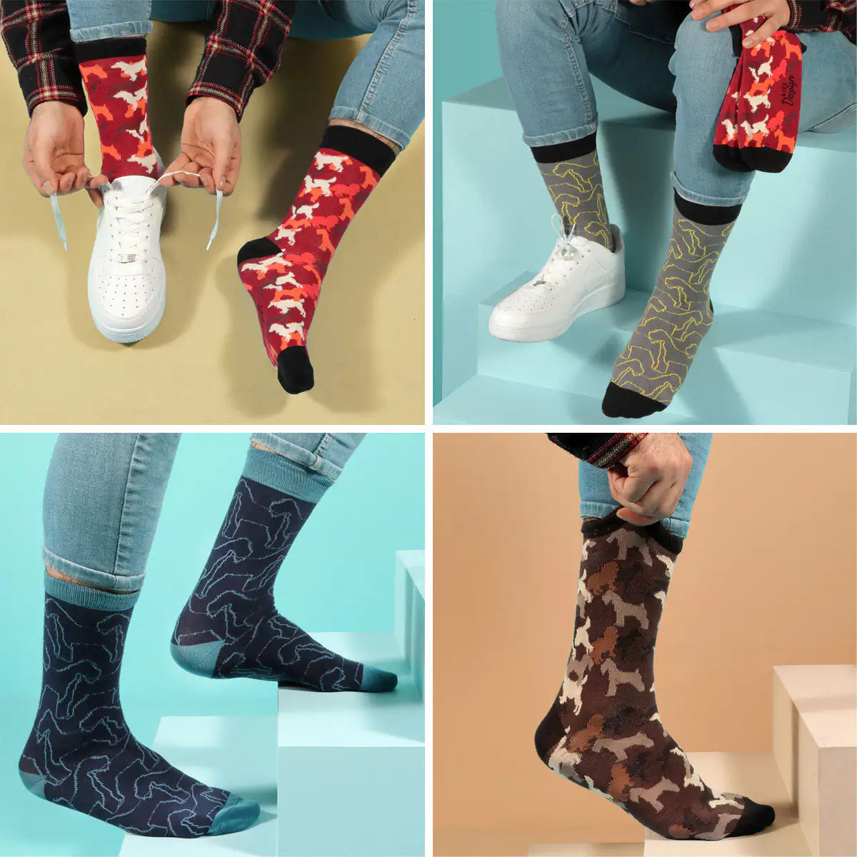 Biggdesign Dogs Men Socks Set Vivareflex Online