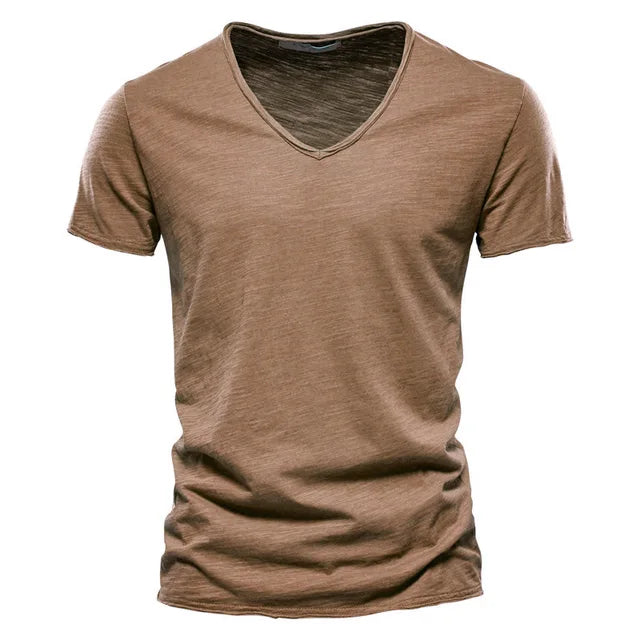 Classic V-Neck Cotton T-Shirt For Men Vivareflex Online