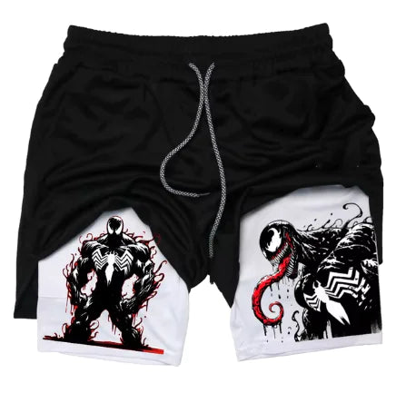 Marvel Spider-Man Venom Gym Shorts Men Fitness Vivareflex Online