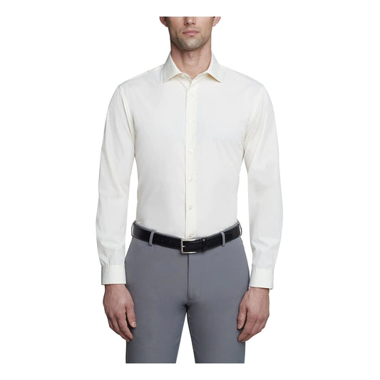 Chemise habillée pour homme NON RÉPERTORIÉE, coupe slim, couleur unie, col 18"-18,5", manches 34"-35", Sundew