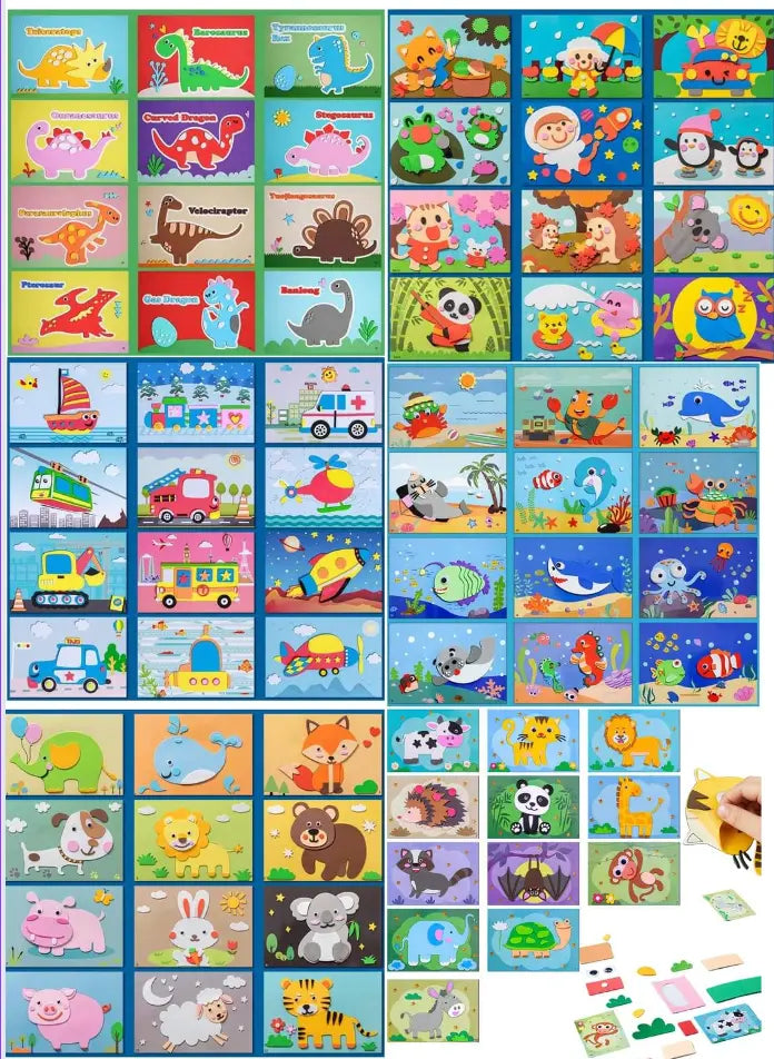 3D Sticker Puzzles (12 Sheets) - Vivareflex Online