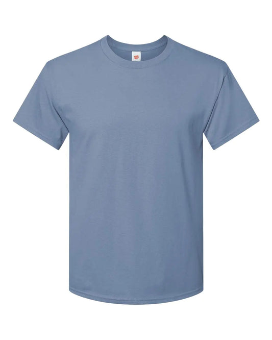 Hanes mens Ultimate Crewneck T-Shirt Medium Stonewashed Blue - Vivareflex Online