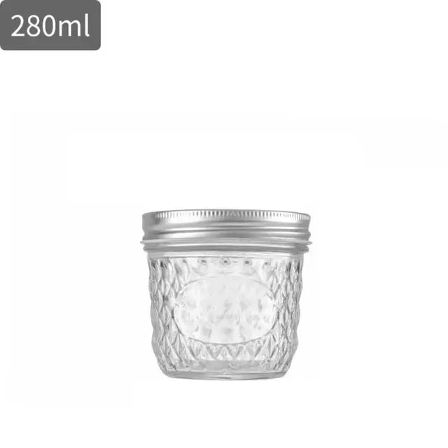 Bouteille scellée en verre transparent