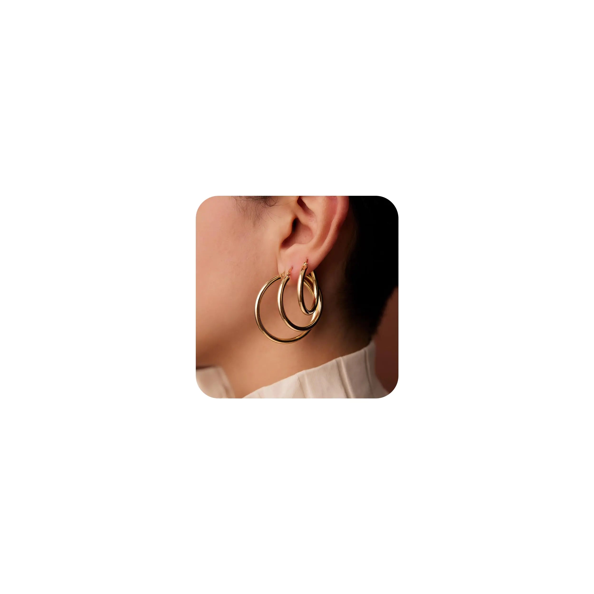 Gold Hoop Earrings Set for Women, 14K Small Huggie Earrings for Multiple Piercing Hypoallergenic Trendy Jewelry, Dainty Ball Cartilage Earrings