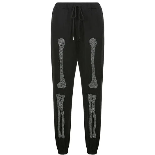 Bone Rhinestone Women Sweatpants and Jacket Vivareflex Online