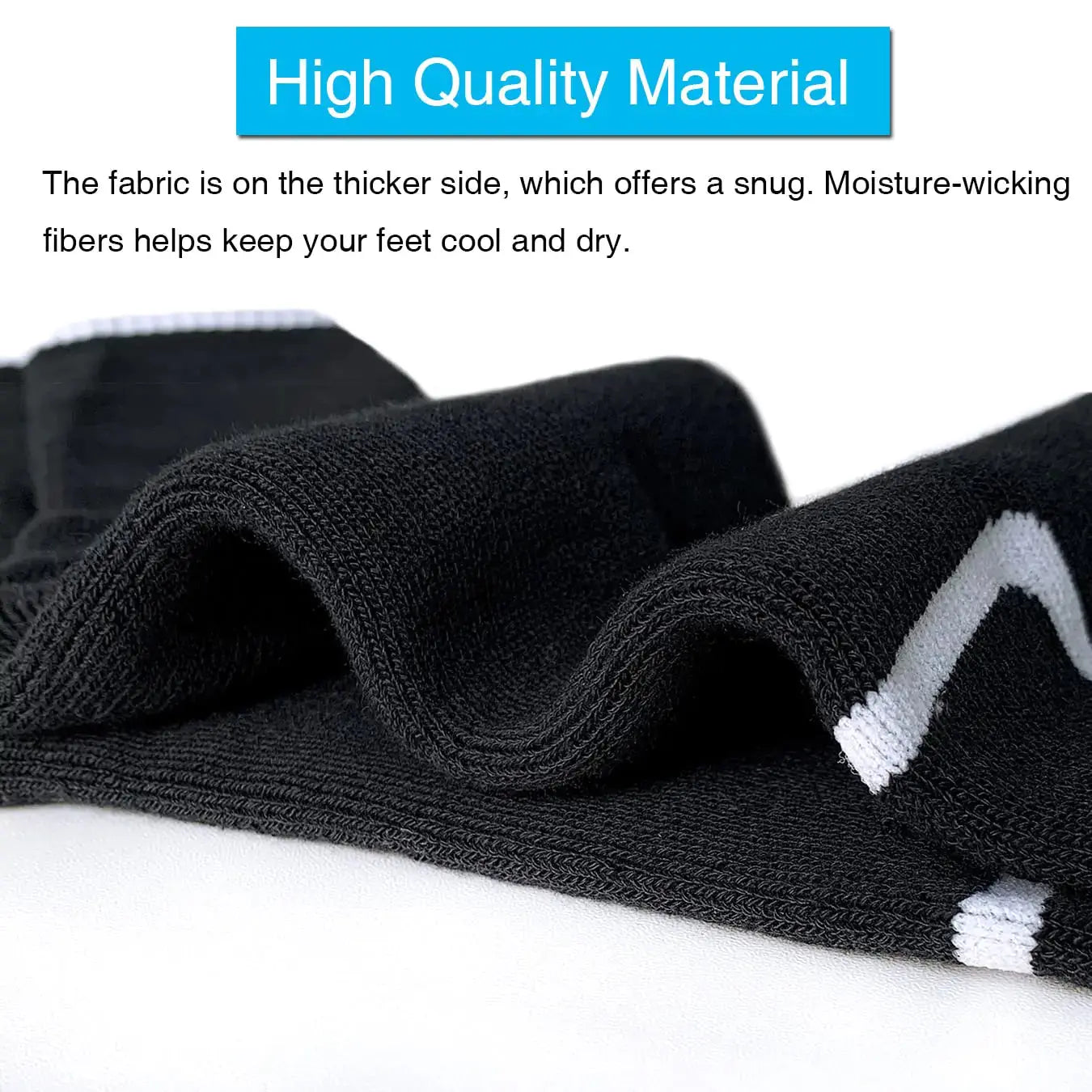 APTYID Men's Moisture Wicking Cushioned Crew Work Boot Socks - Vivareflex Online