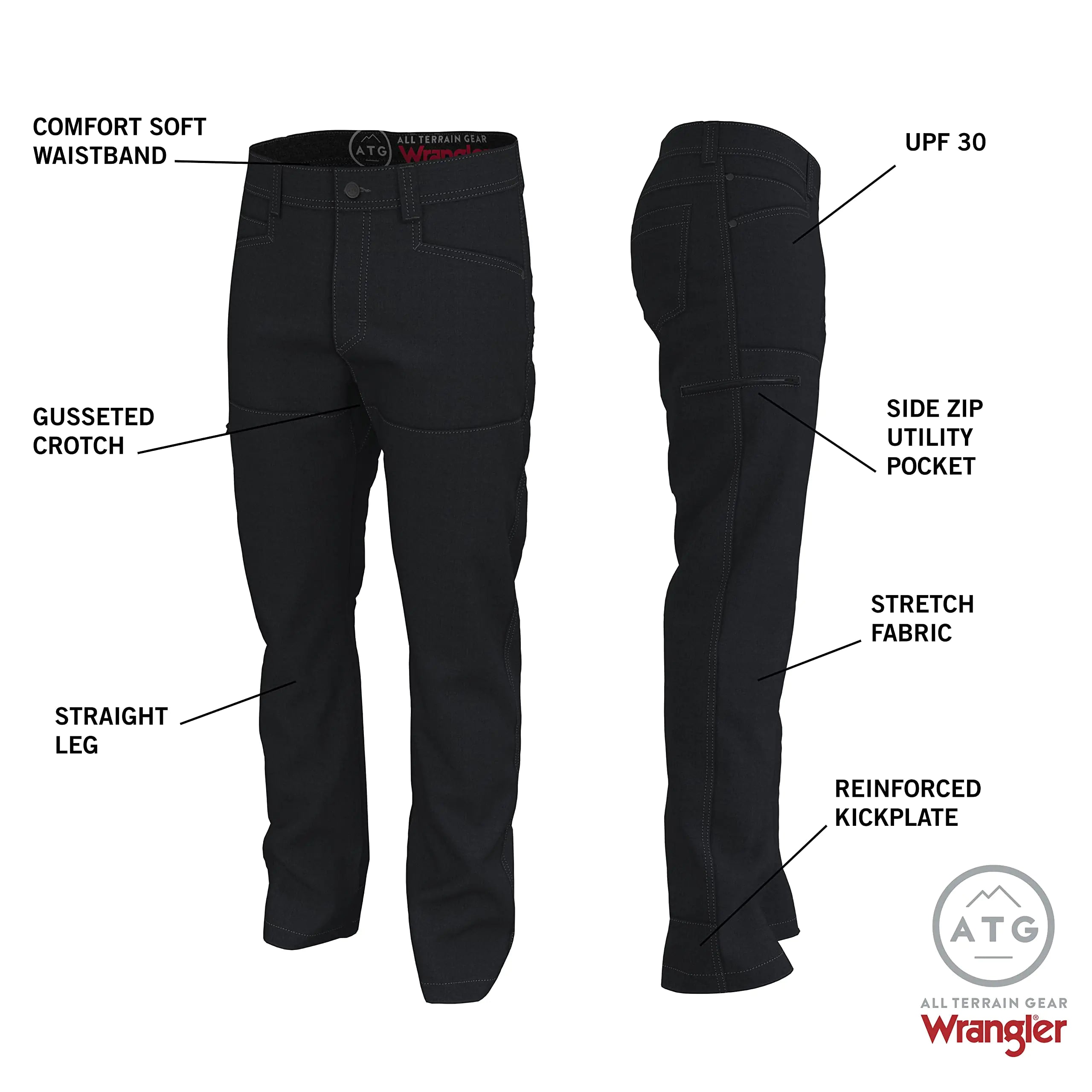 ATG Men's Synthetic Utility Pant 36W x 30L Kelp - Vivareflex Online