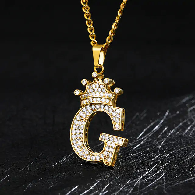 Accessory Zircon Alphabet Necklace_Vivareflex_Online