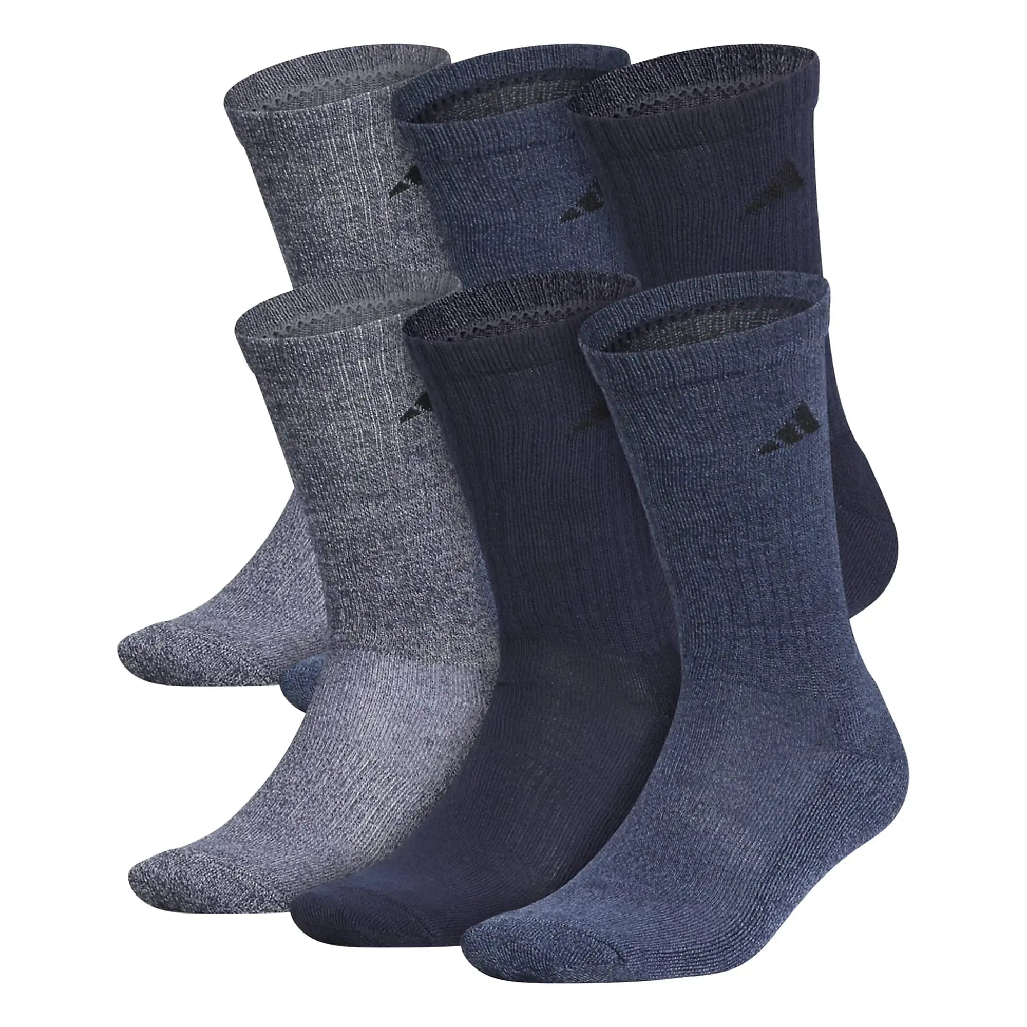 Adidas Men's Athletic Cushioned Crew Socks with Arch Compression for a Secure Fit (6-Pair) - Vivareflex Online