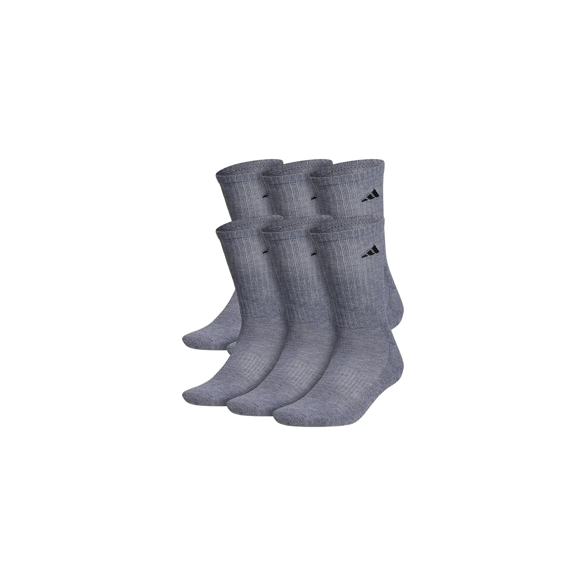Adidas Men's Athletic Cushioned Crew Socks with Arch Compression for a Secure Fit (6-Pair) - Vivareflex Online