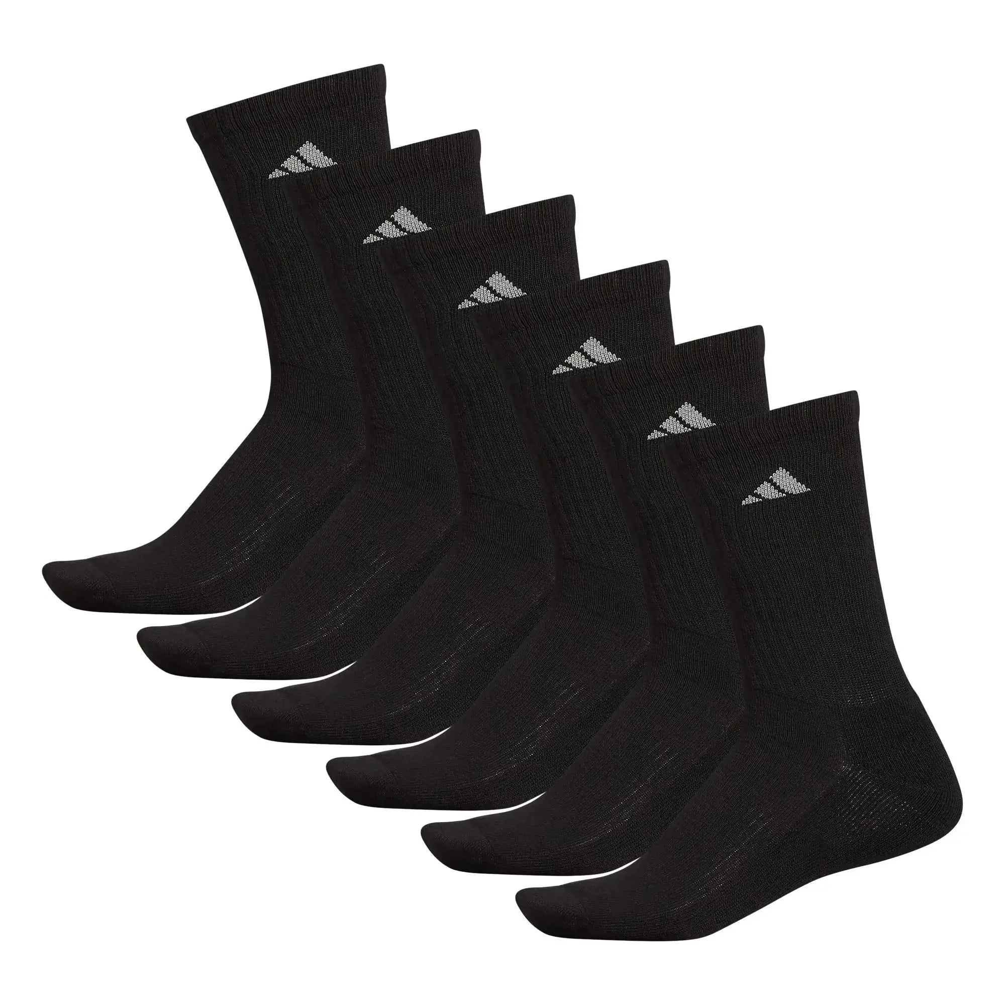 Adidas Men's Athletic Cushioned Crew Socks with Arch Compression for a Secure Fit (6-Pair) - Vivareflex Online