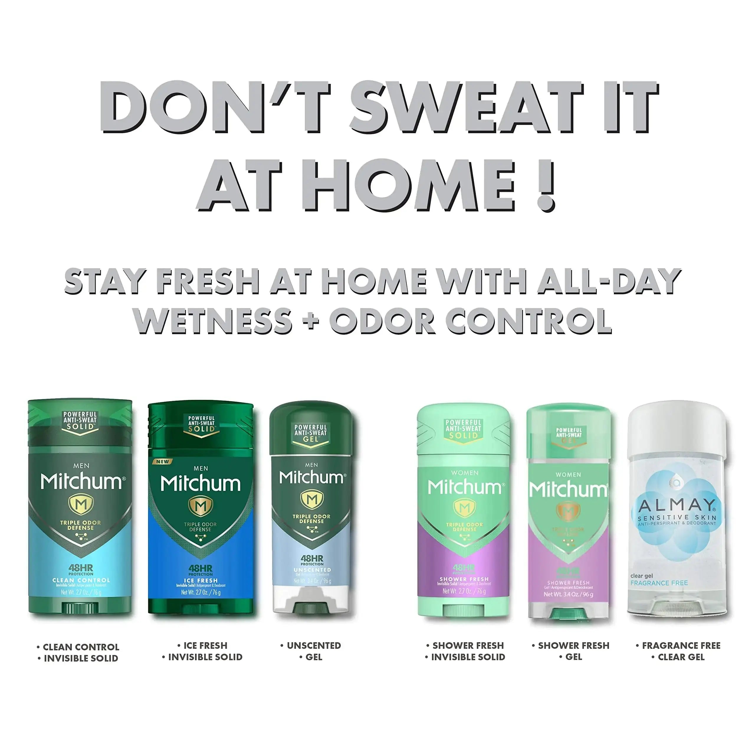 Almay Sensitive skin Clear Gel, Anti-Perspirant & Deodorant, Fragrance Free, 2.25-Ounce Stick (Pack of 6) 2.25 Ounce (Pack of 6) - Vivareflex Online