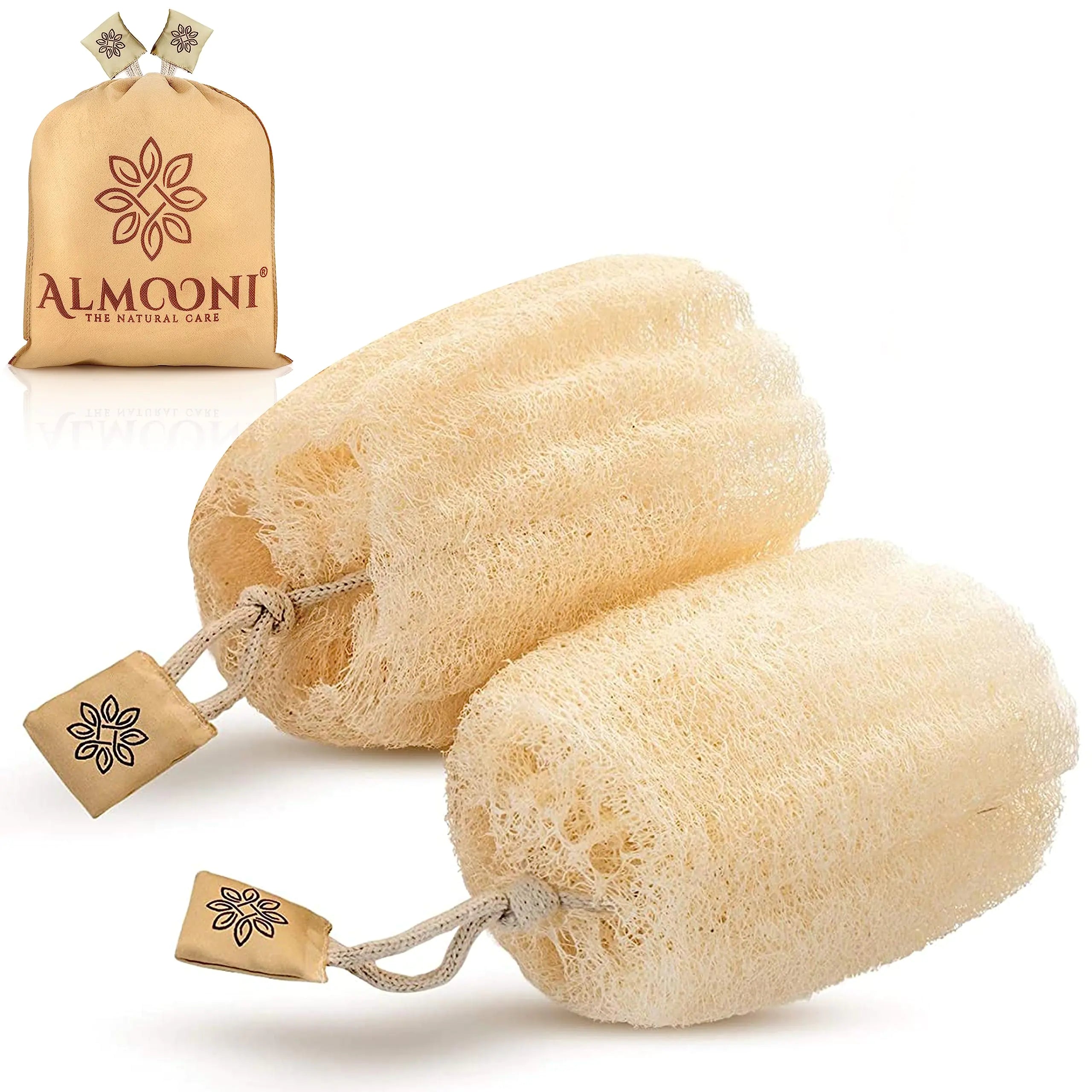 Almooni Egyptian Loofah Exfoliating Body Scrubber_Vivareflex_Online