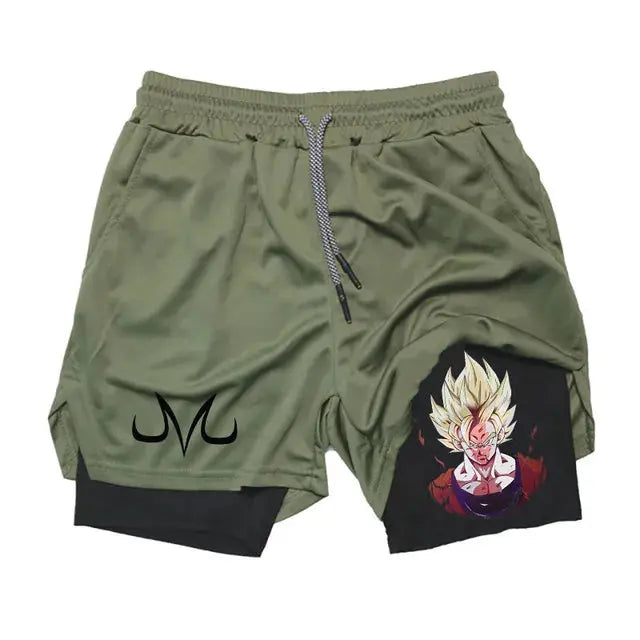 Anime Running Shorts Men Fitness Gym Training 2 in 1 Sports Shorts Vivareflex Online