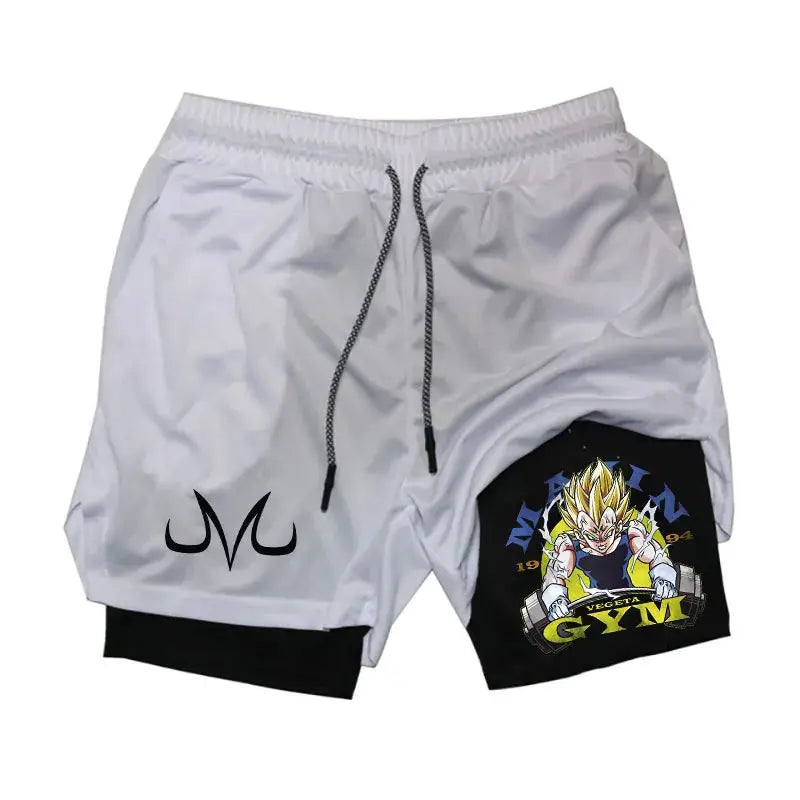 Anime Running Shorts Men Fitness Gym Training 2 in 1 Sports Shorts Vivareflex Online