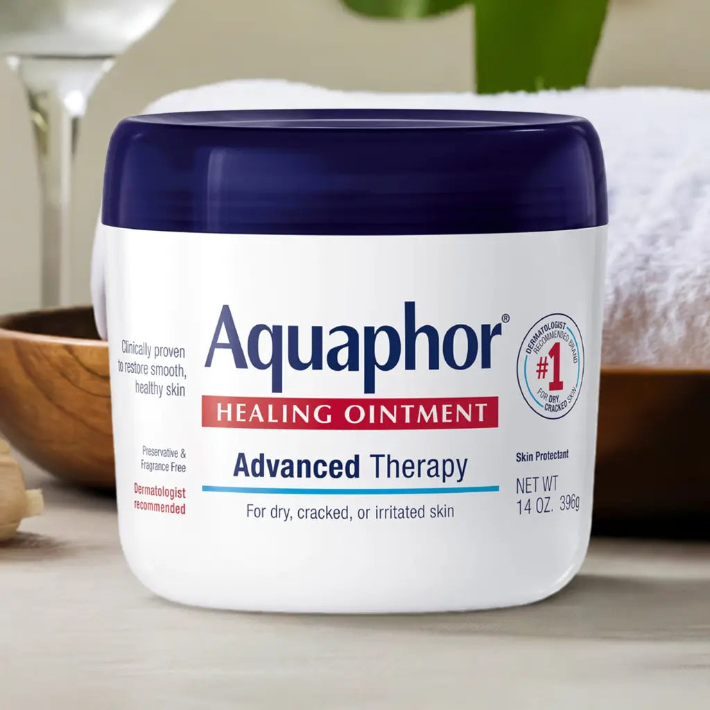 Aquaphor Healing Ointment – Advanced Therapy for Dry Skin, Cracks, & Minor Wounds (14 Oz Jar) - Vivareflex Online