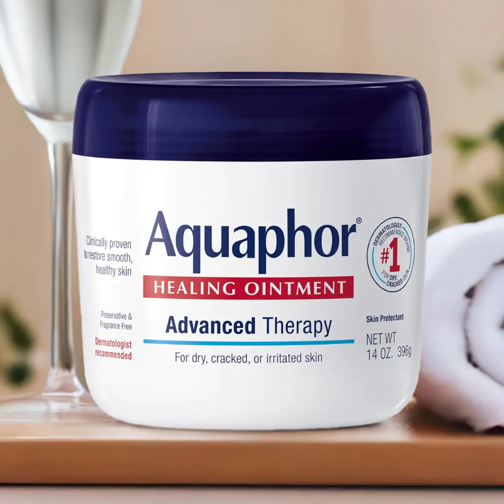 Aquaphor Healing Ointment – Advanced Therapy for Dry Skin, Cracks, & Minor Wounds (14 Oz Jar) - Vivareflex Online
