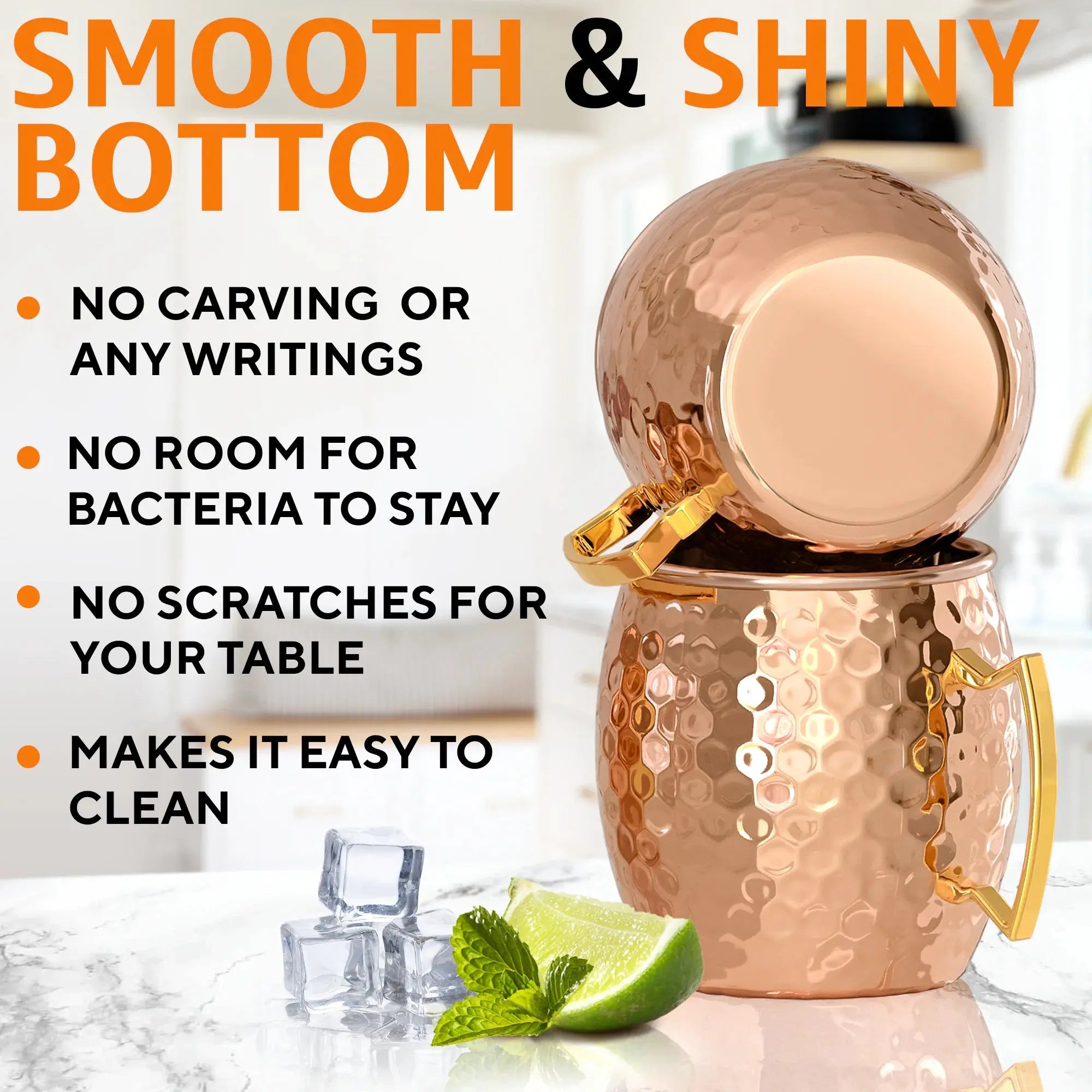Authentic Copper Moscow Mule Mugs - Twin Set with Extras Vivareflex Online