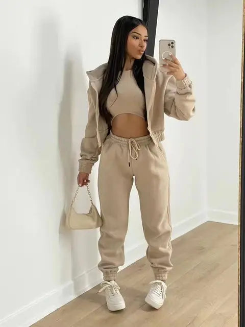 Stylish Trouser Set - Trousers, & Sporty Hoodie_Vivareflex_Online