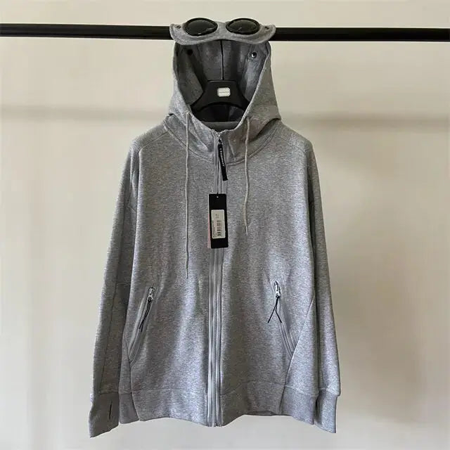 Autumn and Winter Lens Decoration Goggles Hoodie Zip for Men Vivareflex Online