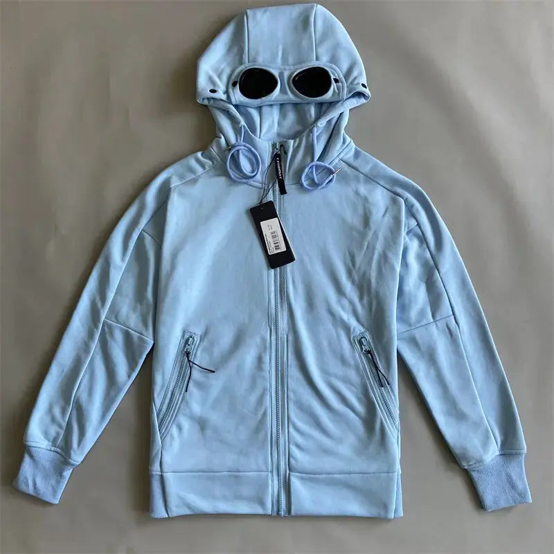 Autumn and Winter Lens Decoration Goggles Hoodie Zip for Men Vivareflex Online