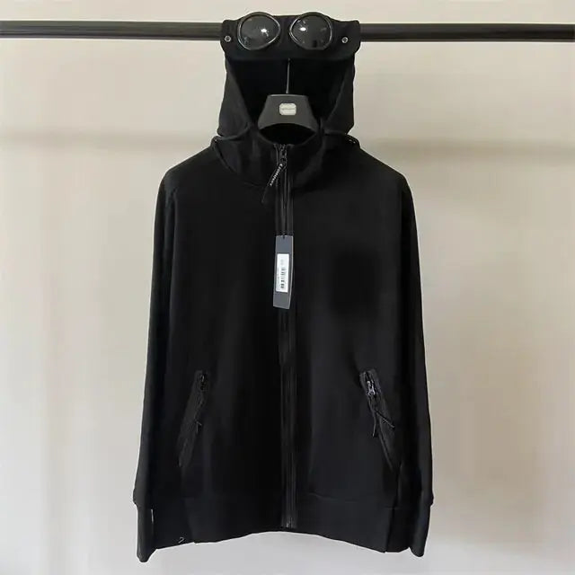 Autumn and Winter Lens Decoration Goggles Hoodie Zip for Men Vivareflex Online