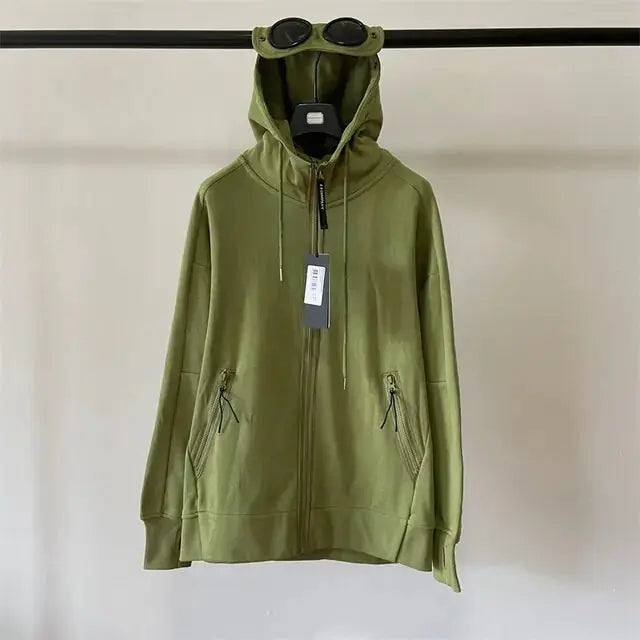 Autumn and Winter Lens Decoration Goggles Hoodie Zip for Men Vivareflex Online