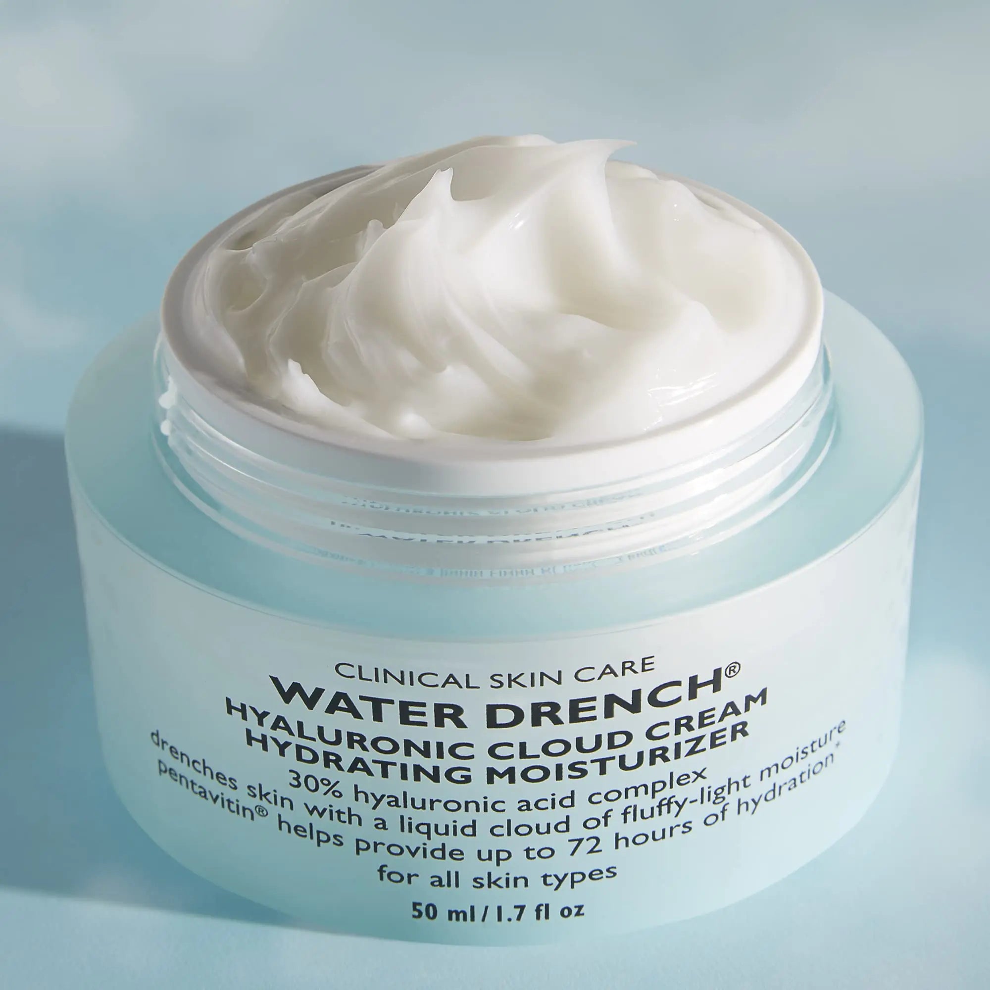 Peter Thomas Roth | Water Drench Hyaluronic Cloud Cream | Crema hidratante para el rostro, hasta 72 horas de hidratación para una piel de aspecto más juvenil, sin fragancia, 1,69 onzas líquidas 1,7 onzas líquidas (paquete de 1) 