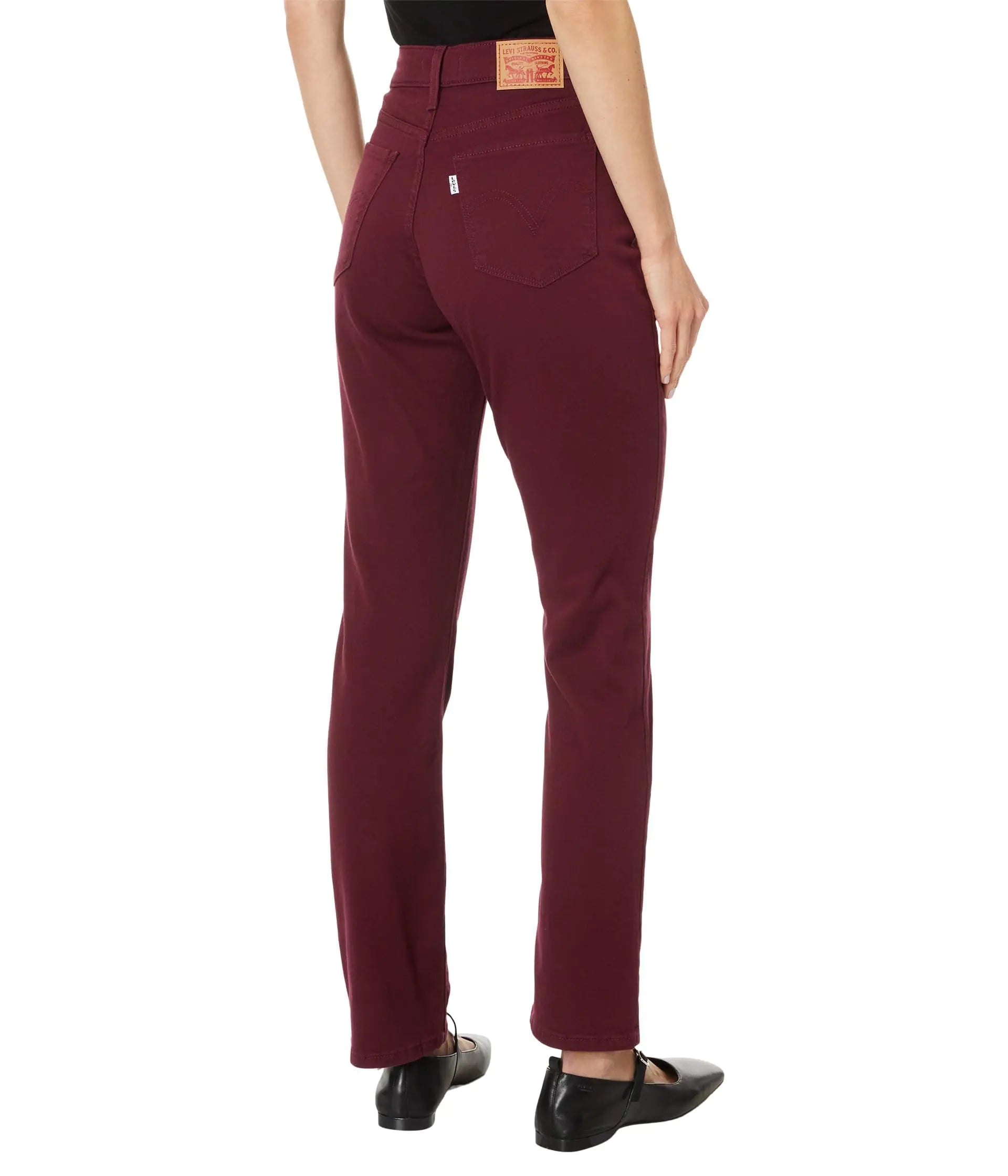 Levi's Women's Classic Straight Jeans (Also Available in Plus) Standard 6 Plus (New) Windsor Wine