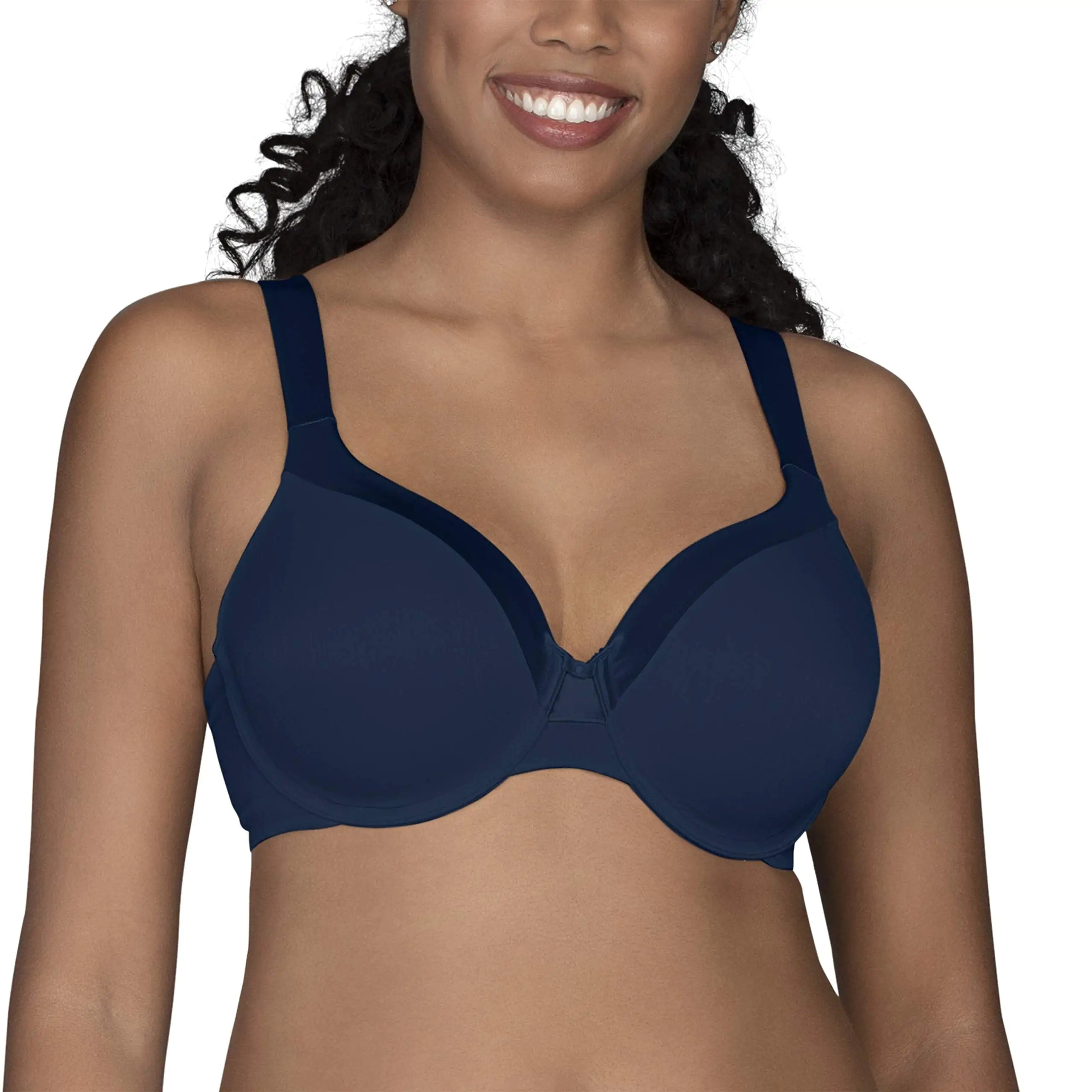 Vanity Fair Women's Illumination Full Figure Zoned-in Support Bra, Lightly Lined Cups up to DD 40DD Underwire - Navy - Vivareflex Online