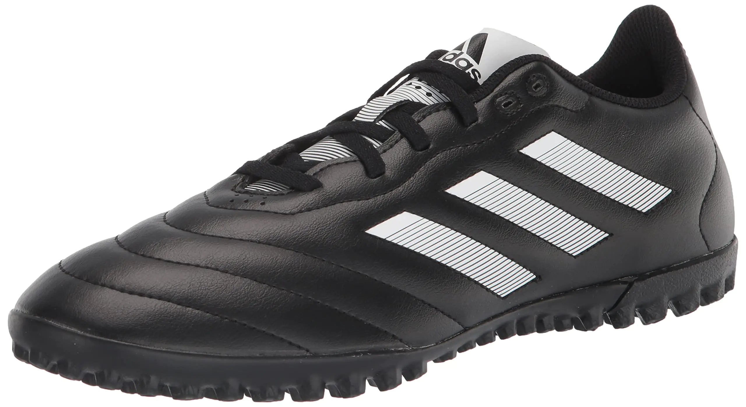 Zapatillas de fútbol unisex para adultos adidas Goletto VIII Turf 13.5, color negro, blanco y rojo 