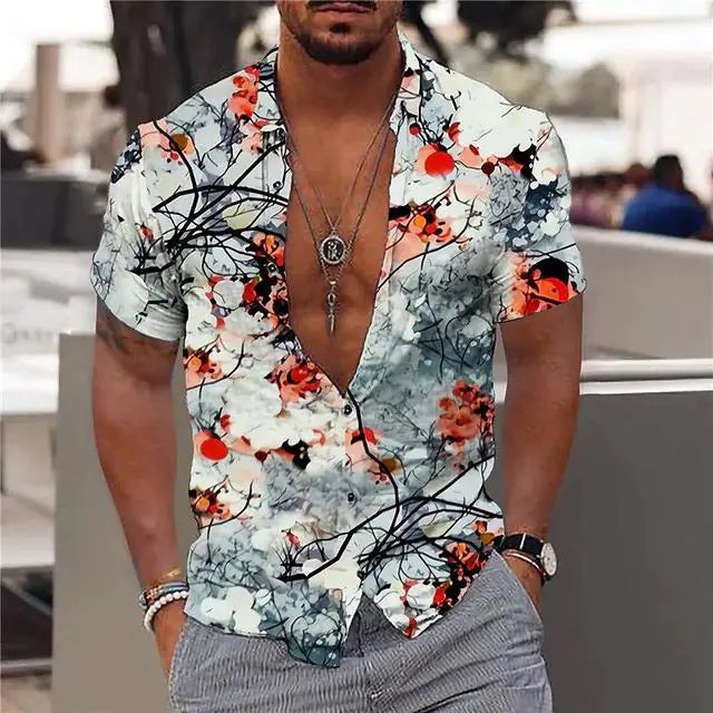 Summer Hawaiian Floral Shirts For Men Vivareflex Online