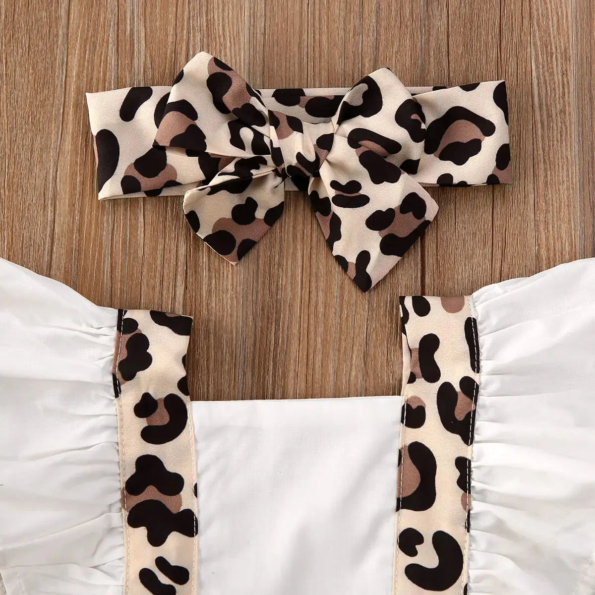 Baby Leopard Jumpsuit & Headband_Vivareflex_Online