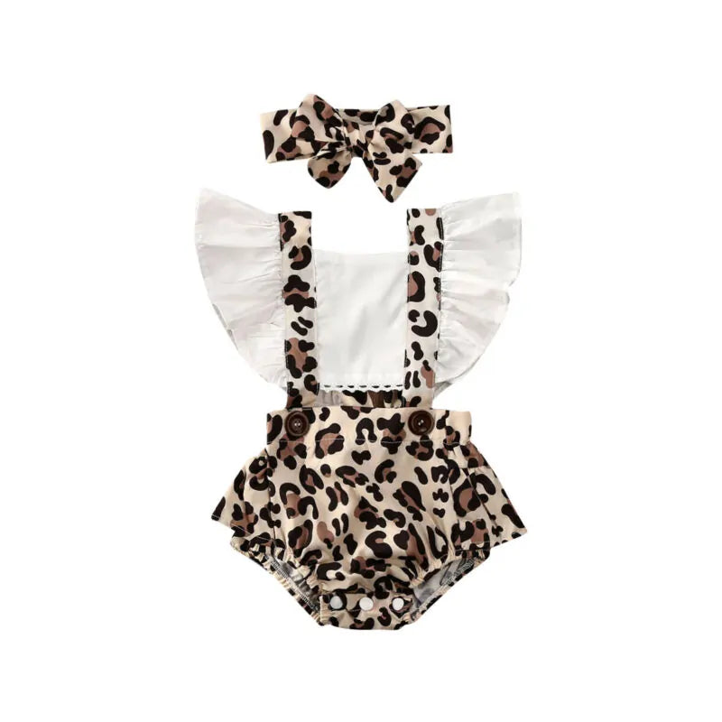 Baby Leopard Jumpsuit & Headban_Vivareflex_Online