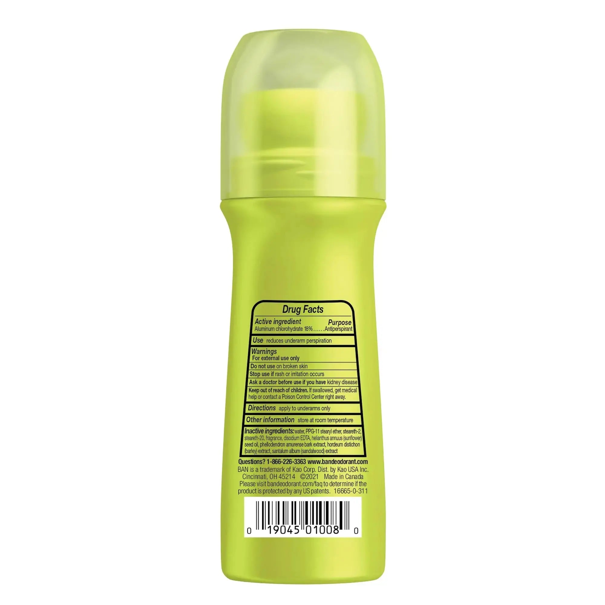 Ban Satin Breeze 24-hour Invisible Antiperspirant, 3.5oz Roll-on Deodorant_Vivareflex_Online