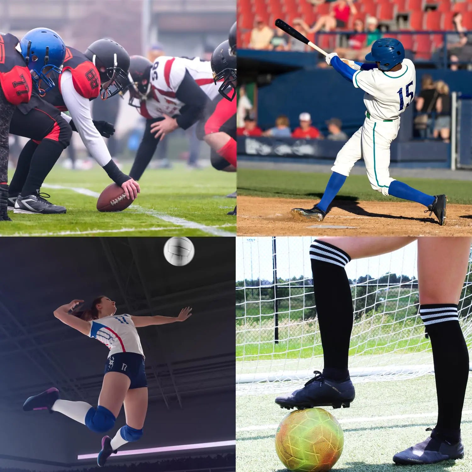 Baseball, Football Socks X-Large_Vivareflex_Online