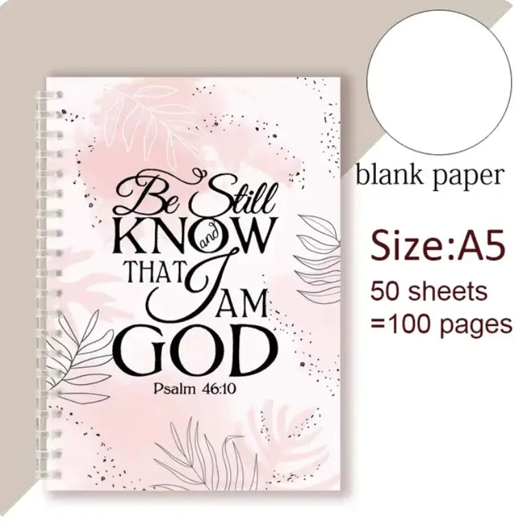 Be Still and Know That I Am God - Christian Spiral Notebook with Psalm 46:10 Quote Vivareflex Online