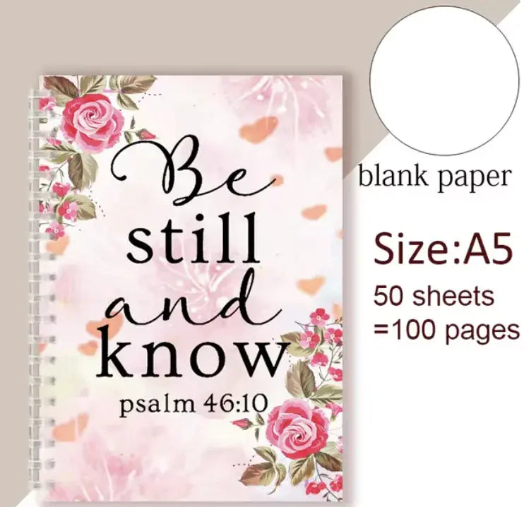Be Still and Know That I Am God - Christian Spiral Notebook with Psalm 46:10 Quote Vivareflex Online