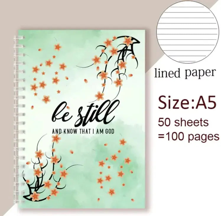 Be Still and Know That I Am God - Christian Spiral Notebook with Psalm 46:10 Quote Vivareflex Online