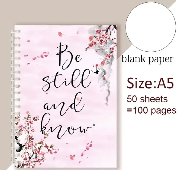 Be Still and Know That I Am God - Christian Spiral Notebook with Psalm 46:10 Quote Vivareflex Online