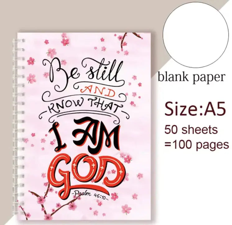Be Still and Know That I Am God - Christian Spiral Notebook with Psalm 46:10 Quote Vivareflex Online