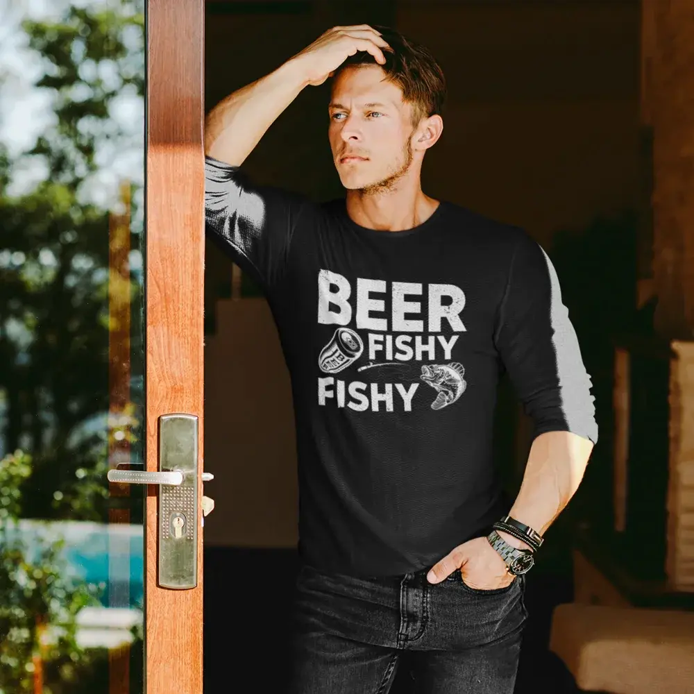 Beer Fishy Fishy Men Long Sleeve Shirt Vivareflex Online